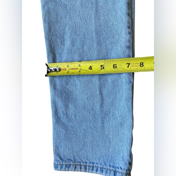 Zara Light Blue Straight Leg Jeans Size 30 - Picture 7 of 13